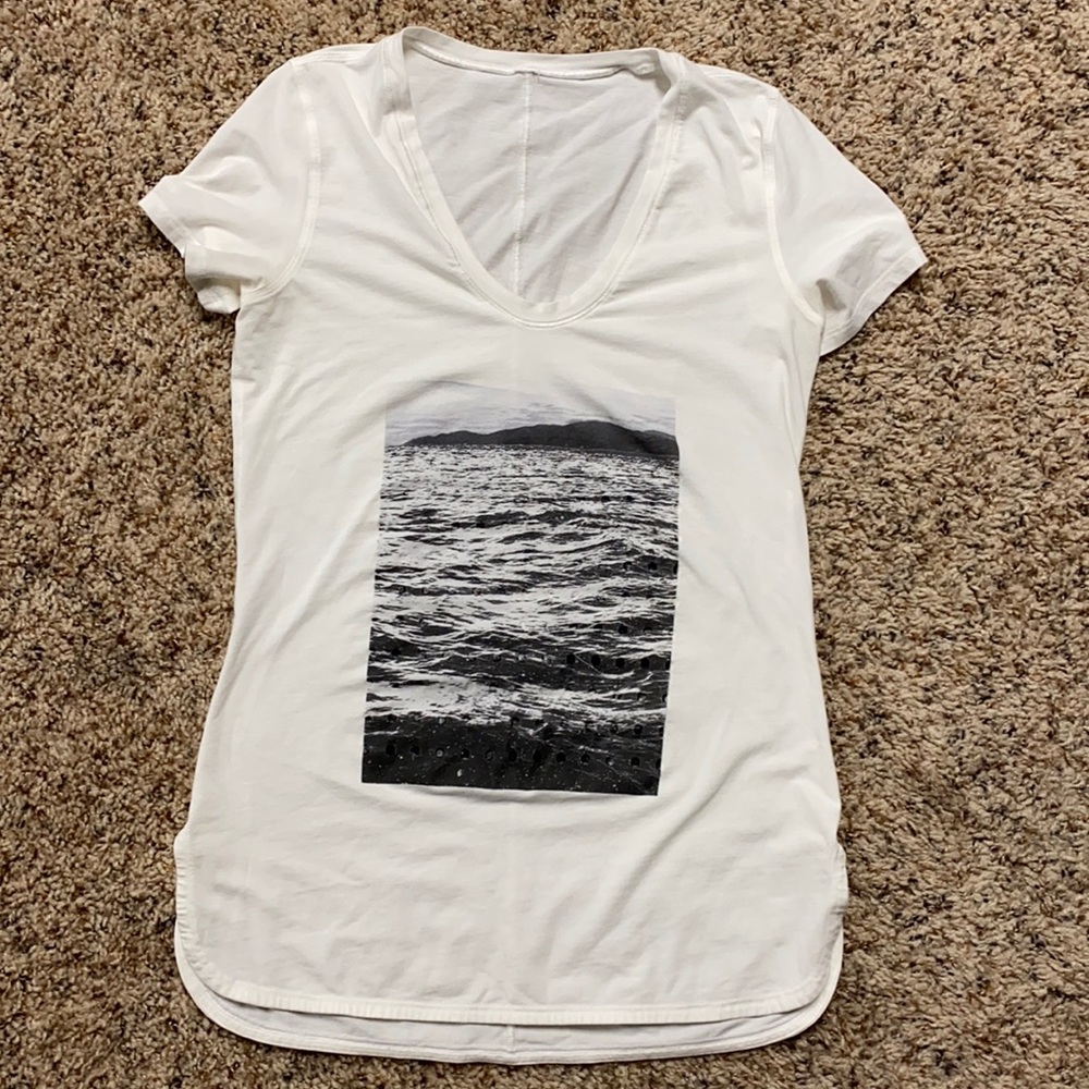 like new* lululemon prima cotton short sleeve top